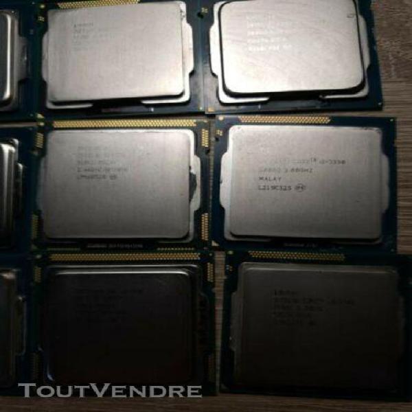 lot de 14 processeurs intel i3 et i5