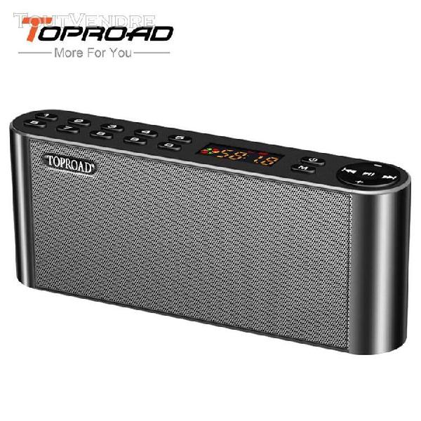 Toproad haut parleurs bluetooth hifi, portable sans fil, sup