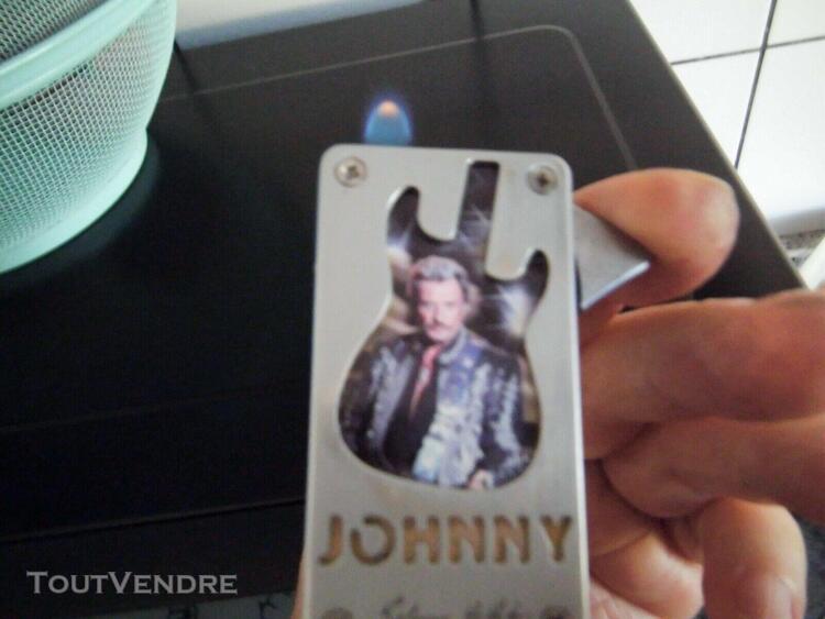 Briquet rechargeable en métal johnny hallyday collector