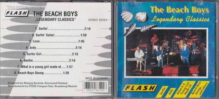 Cd the beach boys 8 titres legendary classics