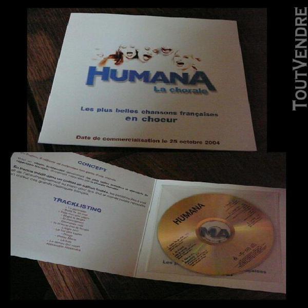 Humana la chorale/voulzy/c. françois/berger/goldman/rare cd