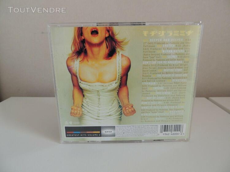 madonna - greatest hits vol.2 - album cd - tbe