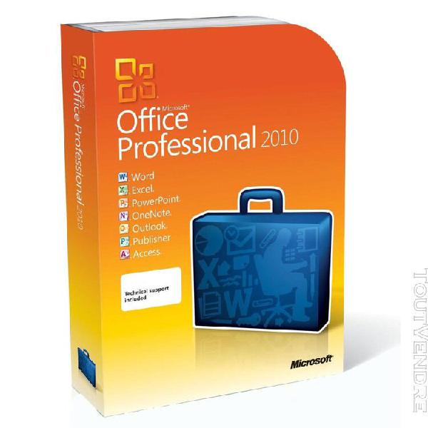 Microsoft office 2010 proplus - 32/64 bits - 1pc