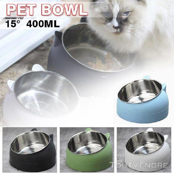 1pc bol pour animaux de compagnie avec support en acier inox