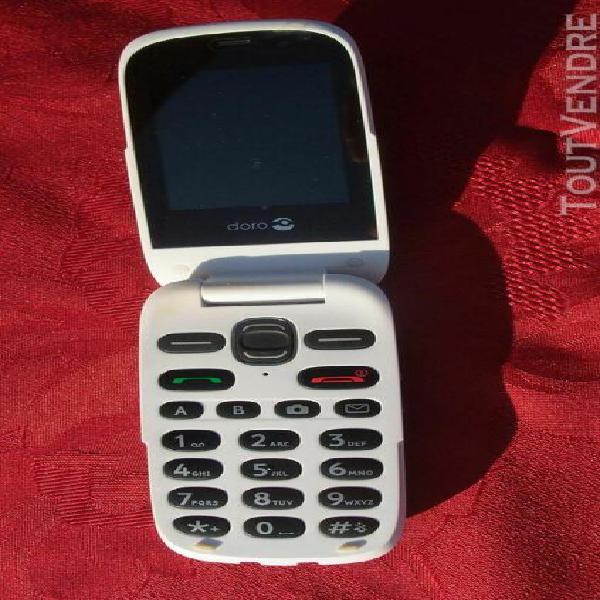 téléphone portable doro phoneeasy 632 avec son chargeur