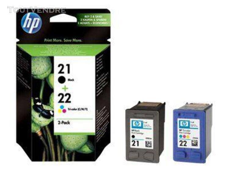 Hp 21/22 combo pack - pack de 2 - noir, couleur (cyan, magen