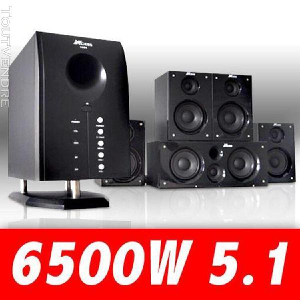 auna xcess 5.1 speaker system - enceintes de pc ou tv, pack