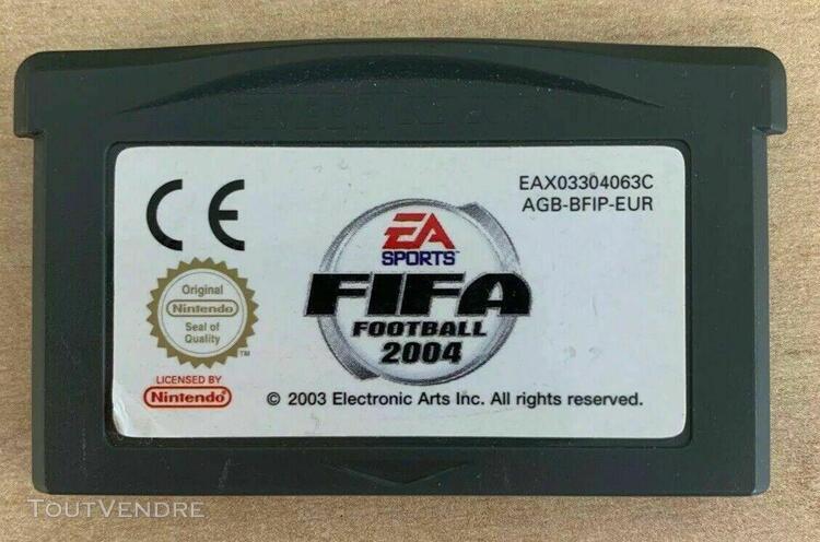 Cartouche jeu video fifa 2004 gameboy advance gba pal fr dan