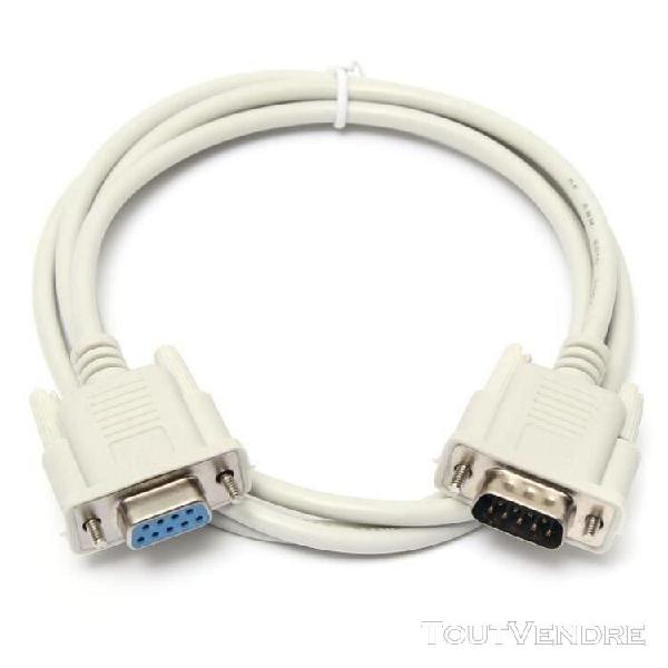 1.5m cable male vers female db9 connecteur extension serial