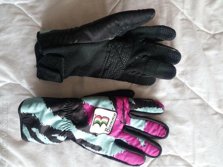 paire gants hiver cyclisme cycliste velo biemme