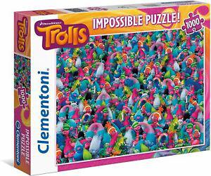 clementoni - 39369.5 - puzzle impossible - les trolls - 1000