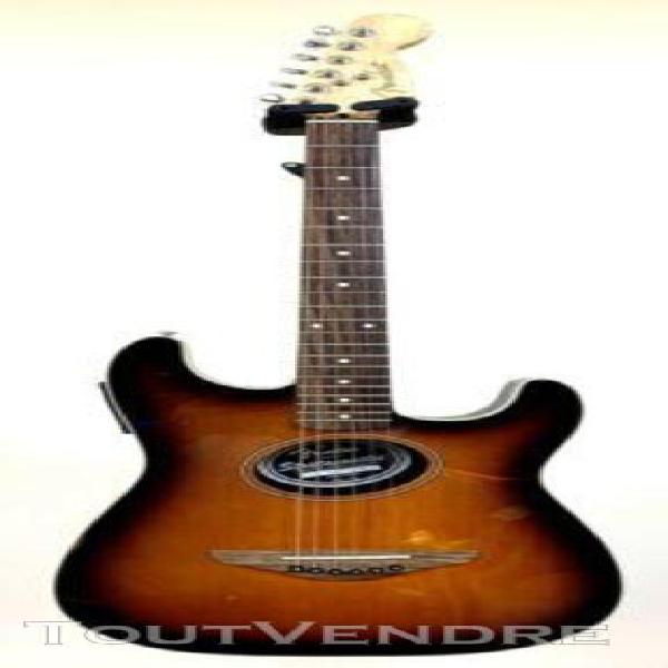 Guitare folk electro-acoustique fender stratacoustic sunburs