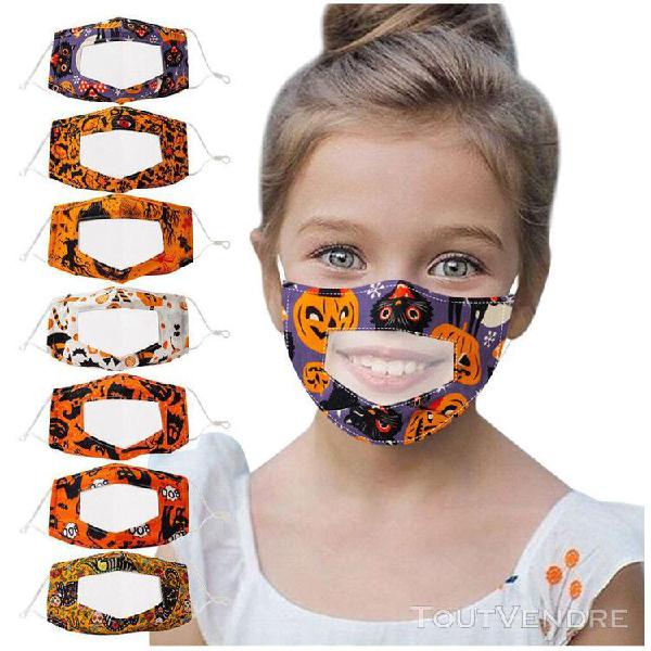 7pcs enfants sourire masque facial de communicateur avec lec