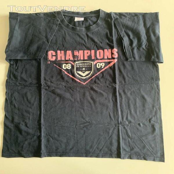 t shirt football bordeaux champion de france 08-09