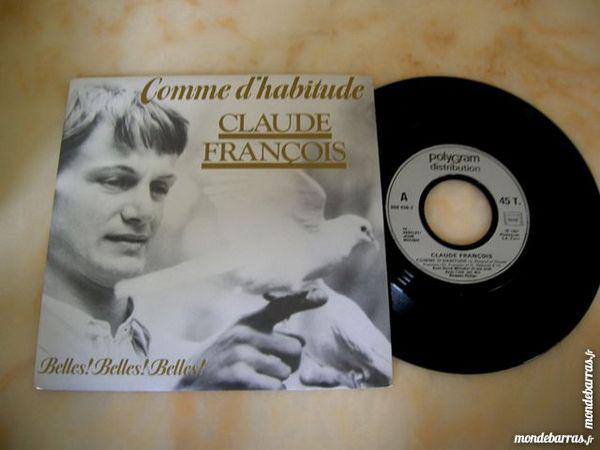 45 tours claude francois comme d'habitude neuf/revente,