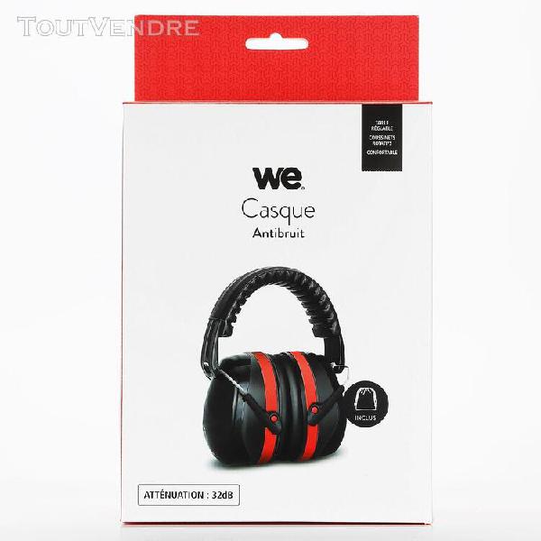 casque anti bruit atténuation 32db avec housse de transport