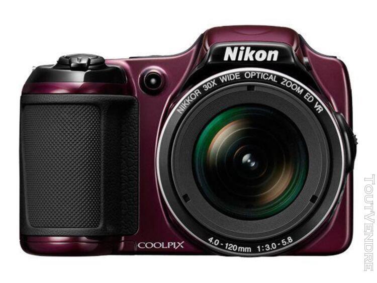 nikon coolpix l820 compact 16 mpix lie-de-vin