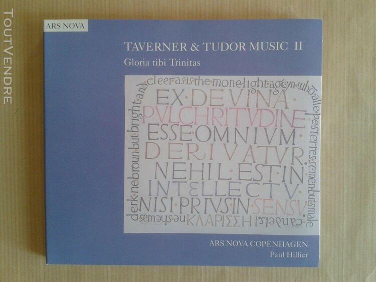 Paul hillier ars nova copenhagen taverner &amp; tudor music ii g