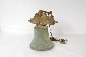 cloche de propriété bronze fer forgé antique french bell