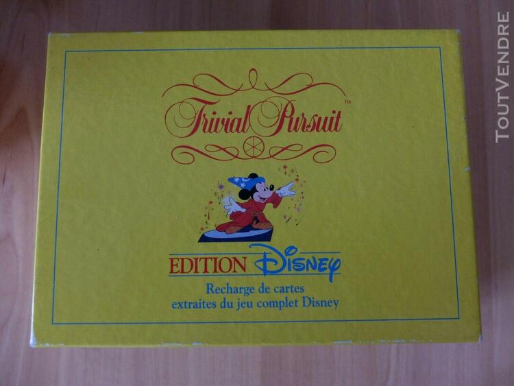 trivial pursuit boite complémentaire édition disney 1992