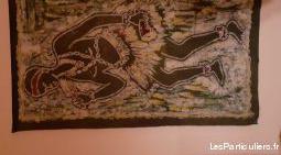 batik ou peinture africaine sur tissu (original)