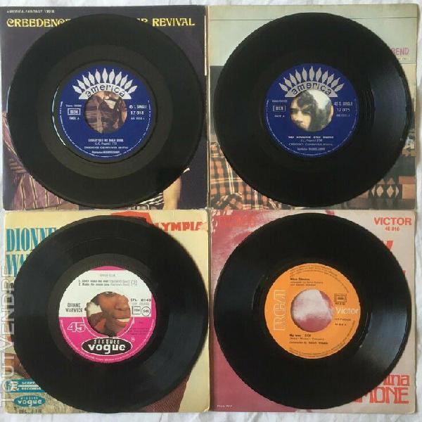 Creedence c. revival lot de 4 sp: nina simone; dionne warwic