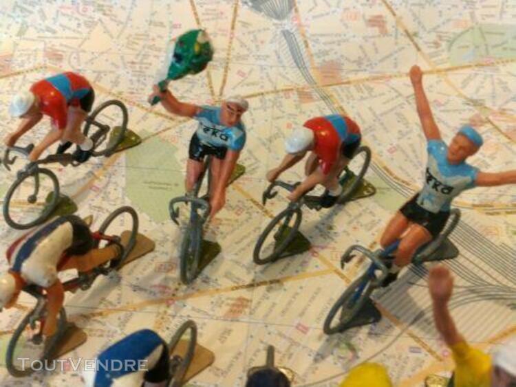 lot cycliste coureurs figurine jouet tour de france vélo