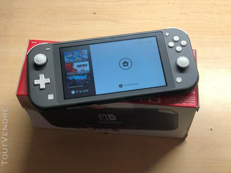 nintendo switch lite console grise 32go