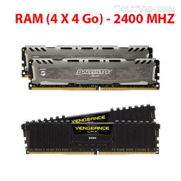 lot ram 2 x 4 go · crucial ballistix sport lt · ddr4 ·