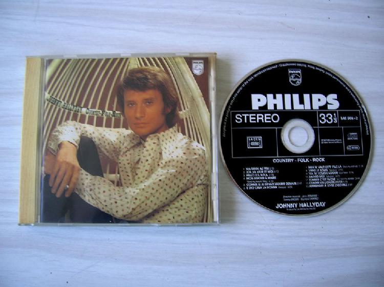 cd johnny hallyday country folk rock occasion, nantes