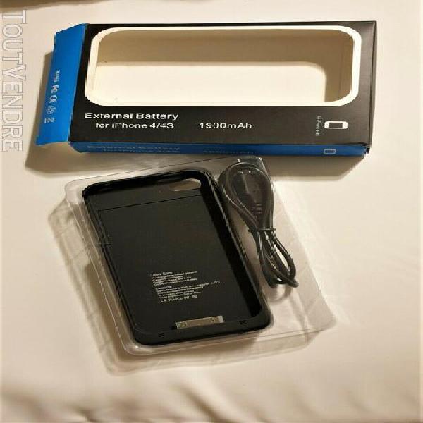 Coque rechargeable batterie externe iphone 4 et 4s