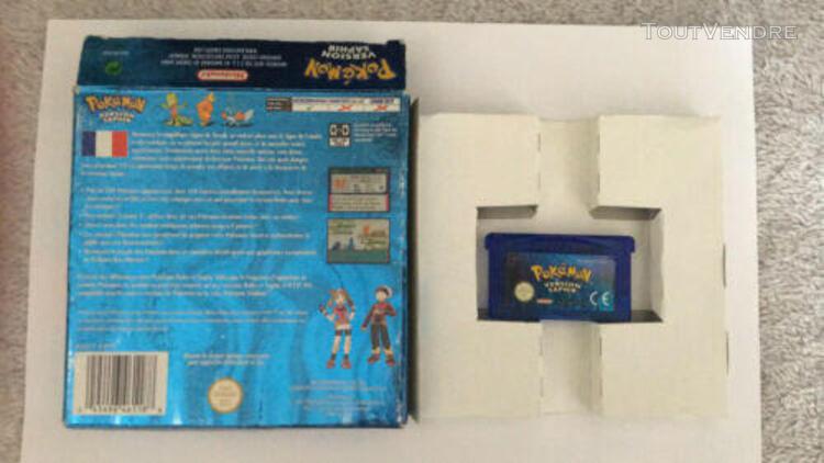 Jeu gba pokemon saphir boite jeu et cale vf