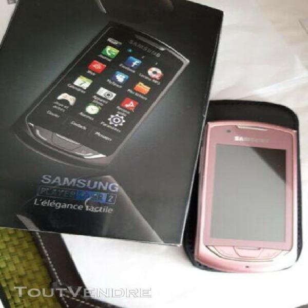 Téléphone mobile samsung player star gt-s5620 3g rose