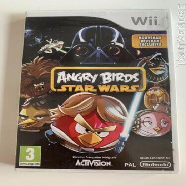 Jeu nintendo wii angry birds star wars neuf blister