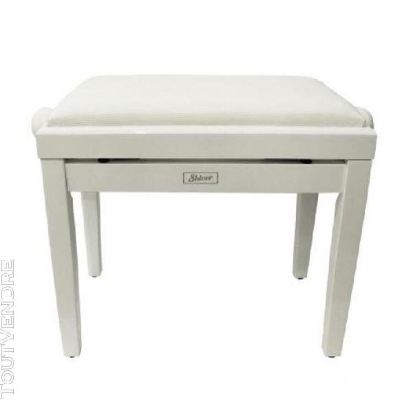 Banquette piano blanc brillant