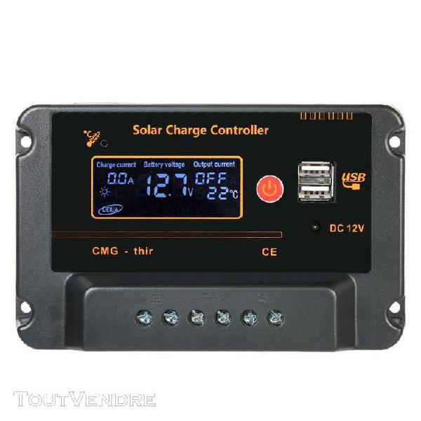 anself 30a 12v 24v lcd de charge solaire contrôleur de