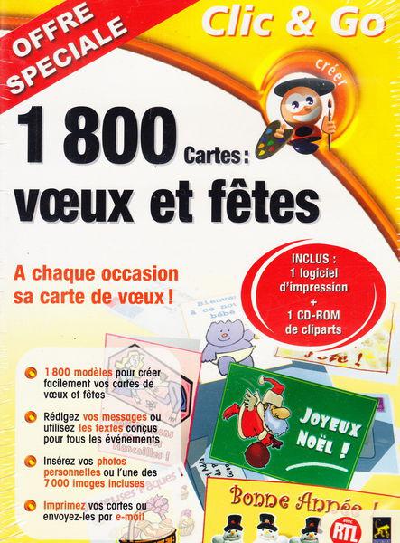 coffret cd 1800 cartes voeux et fêtes neuf blister