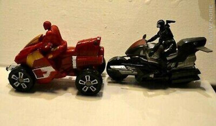 jouet lot 2 mini figurine iron man avec moto quad marvel sup