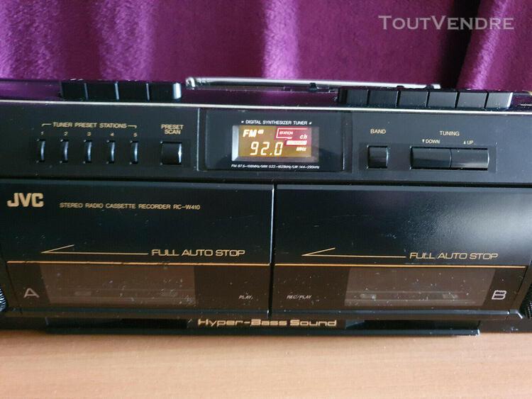 Radio double cassettes jvc rc-w410