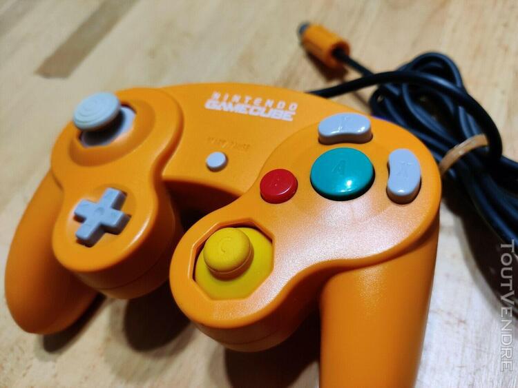 Manette nintendo gamecube orange spice officiel très bon