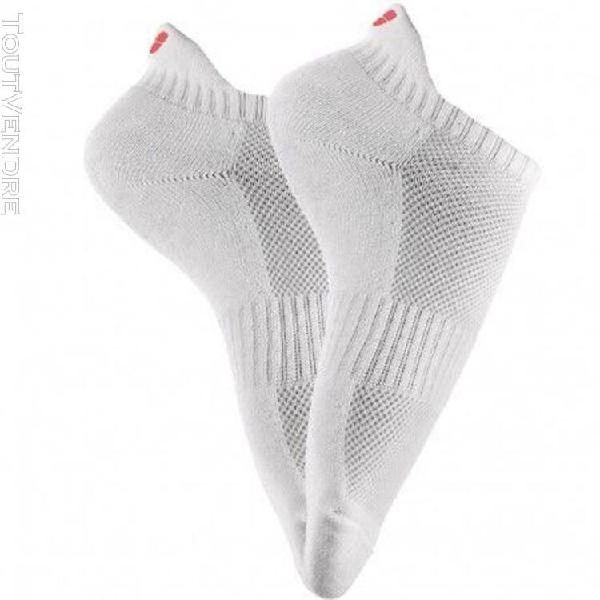 Team homme/femme chaussettes x2 tennis/badminton blanc babol