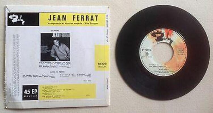 Jean ferrat disque super 45t vinyl 4 titres la montagne vint