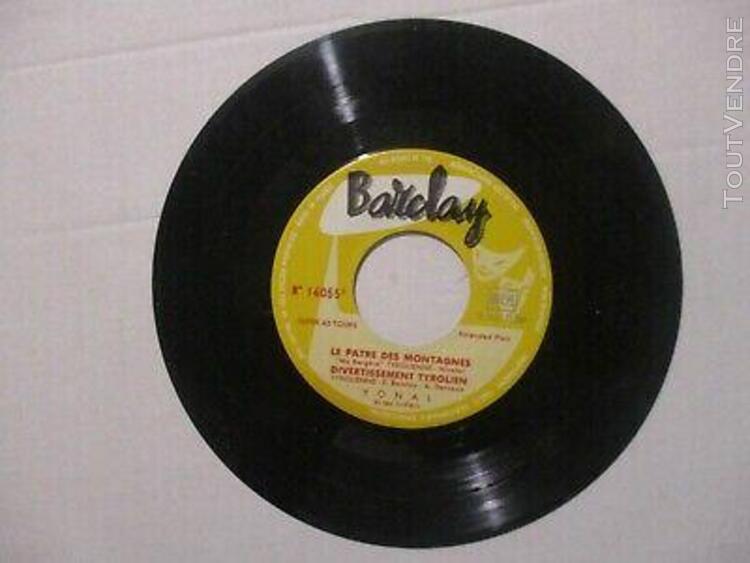 Musique disque 45t vinyle le pâtre des montagnes barclay