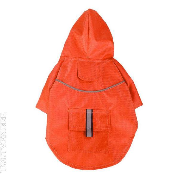 Veste imperméable imperméable à capuche pour chien de