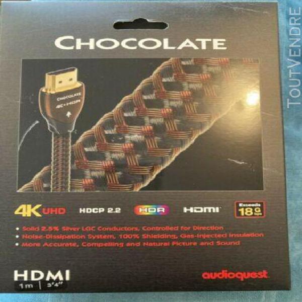 Audioquest hdmi chocolate longueur 1m 4k