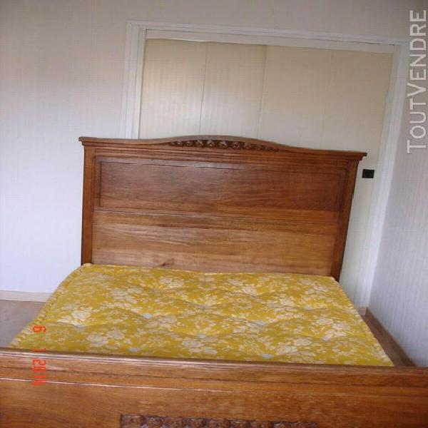 Chambre lit complet et armoire 1 à 2 personnes idéal pour