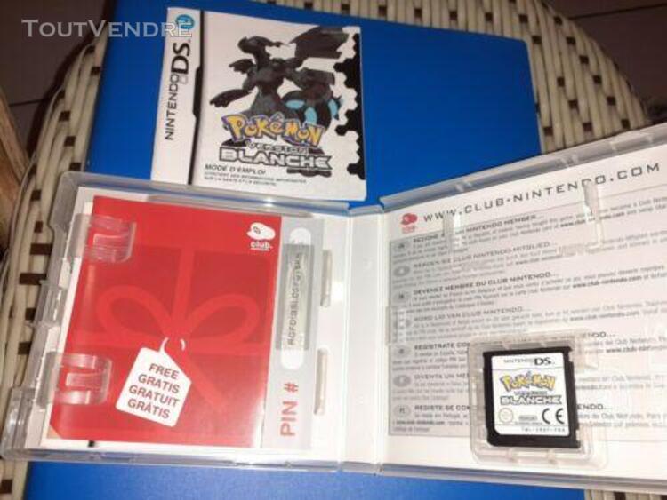 Jeu pokemon nintendo ds version blanche complet très bon