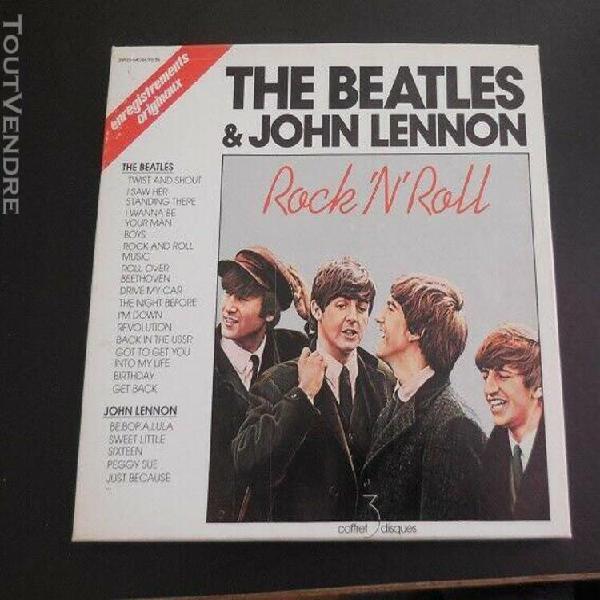 box 3 lp the beatles & john lennon ‎– rock'n'roll