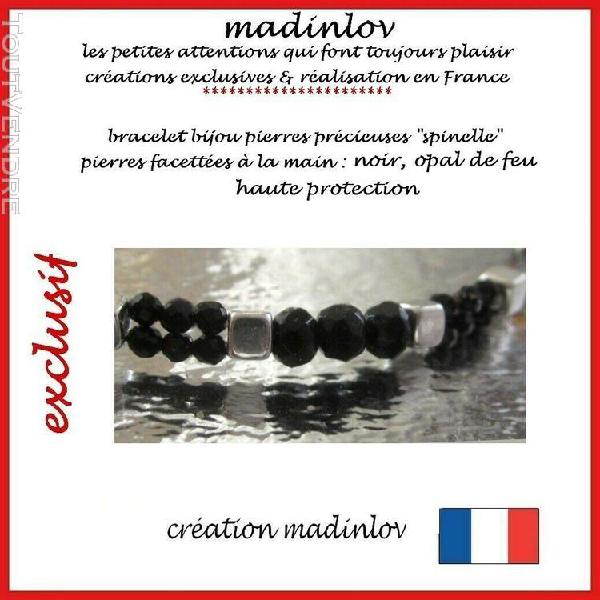 Bracelet bijou pierres précieuses &quot;spinelles&quot; magnifique