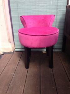 fauteuil velours rose neuf